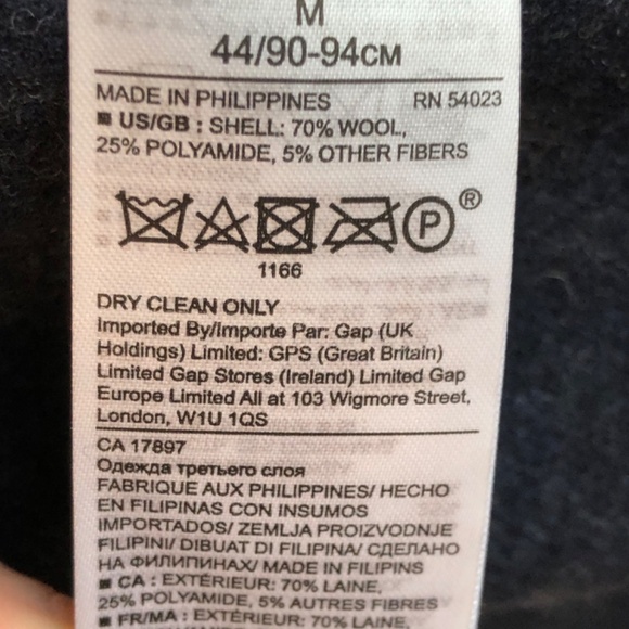 BANANA REPUBLIC WOOL COAT - Picture 12 of 14